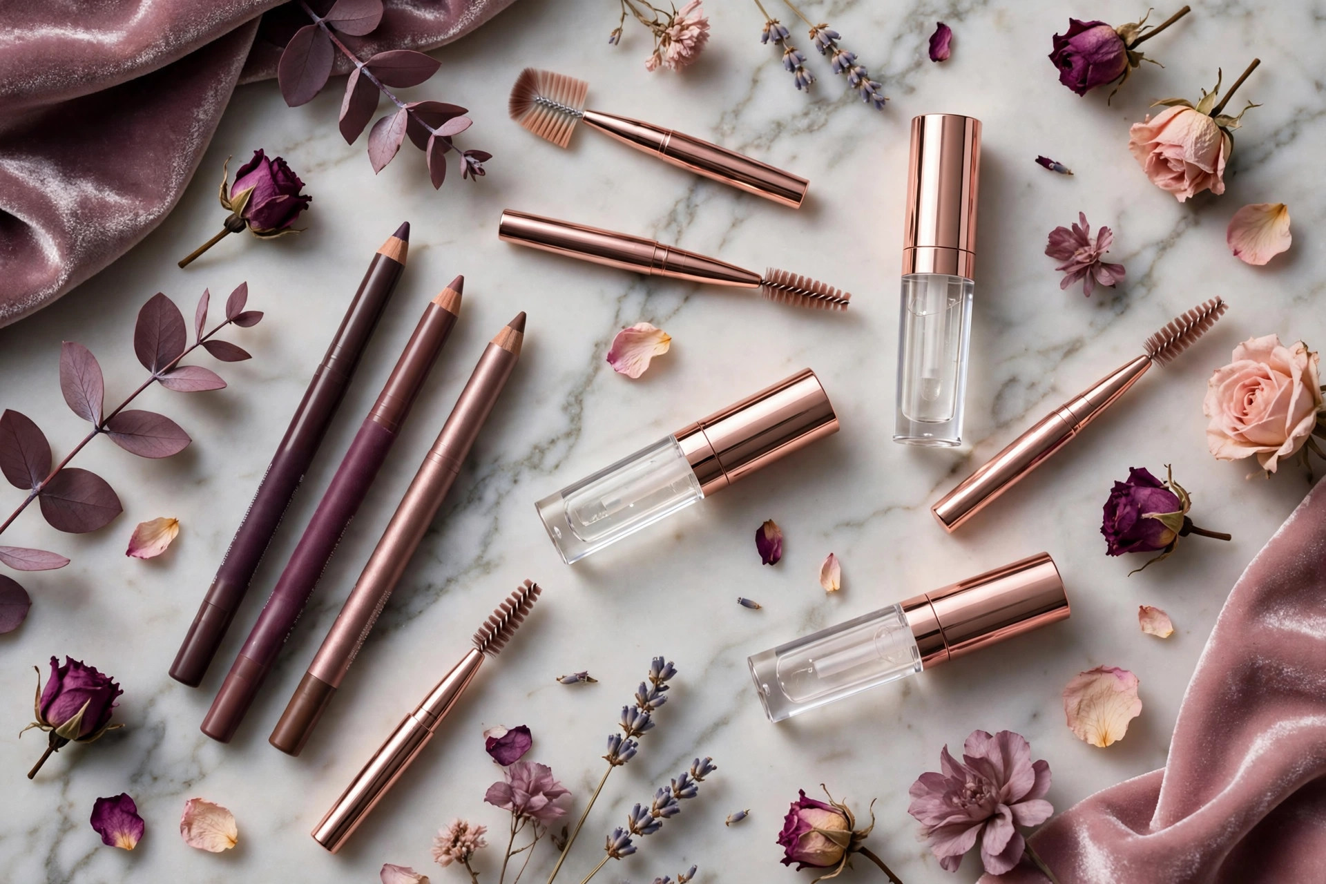 Best brow products on Amazon 2026 — brow pencils gels and pens flat lay