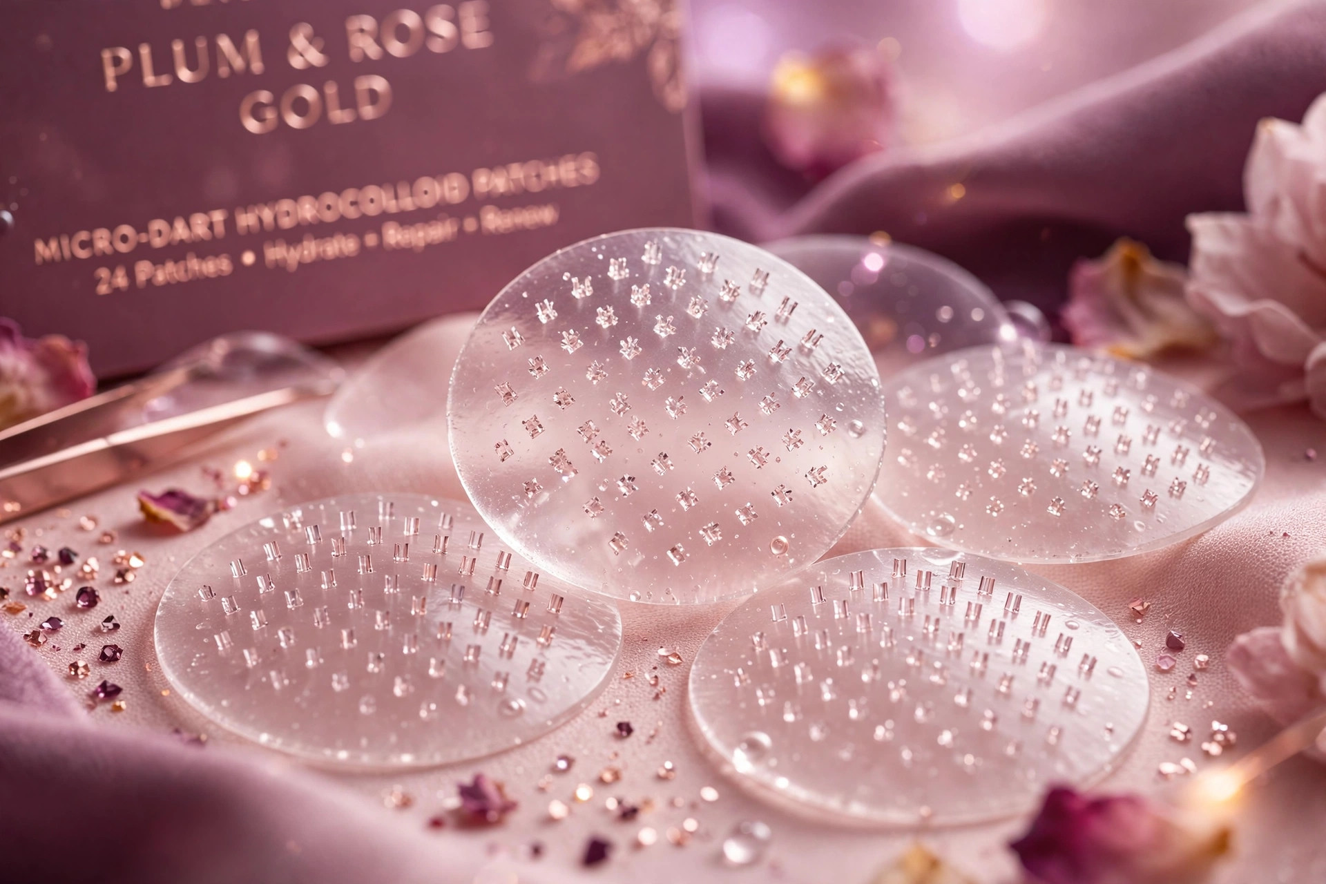 6 Best Microdart Pimple Patches on Amazon (2026) — microdart pimple patches on a blush skincare flat-lay
