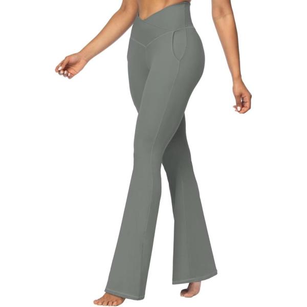 Sunzel Women's Crossover Flare Leggings