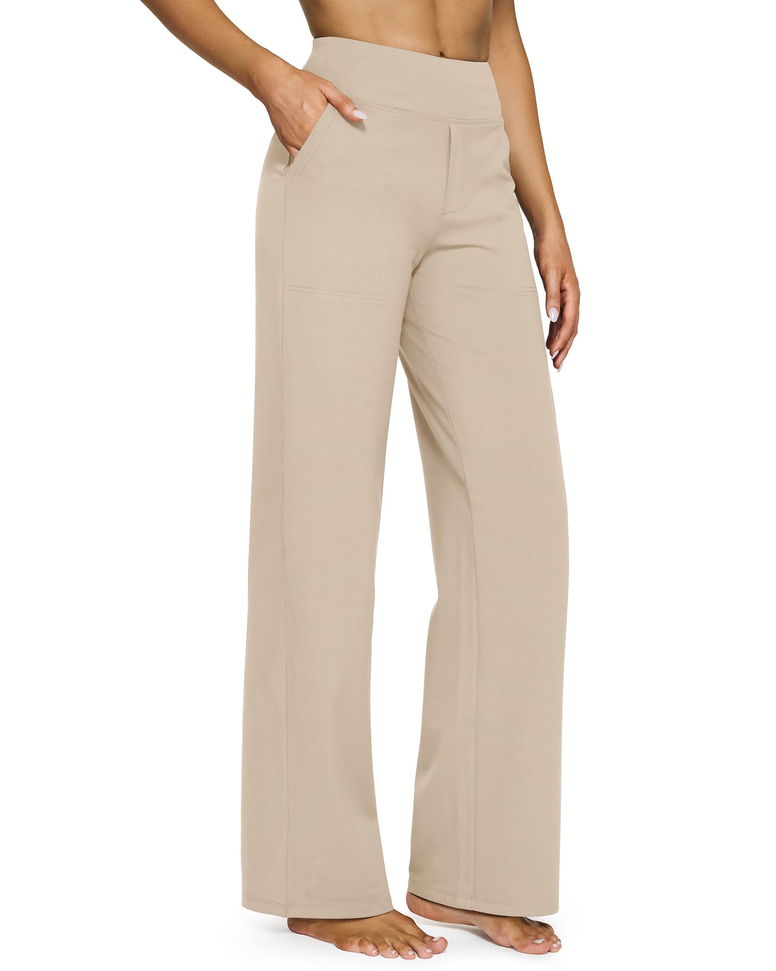 G4Free Women's Wide Leg Yoga Pants with Pockets
