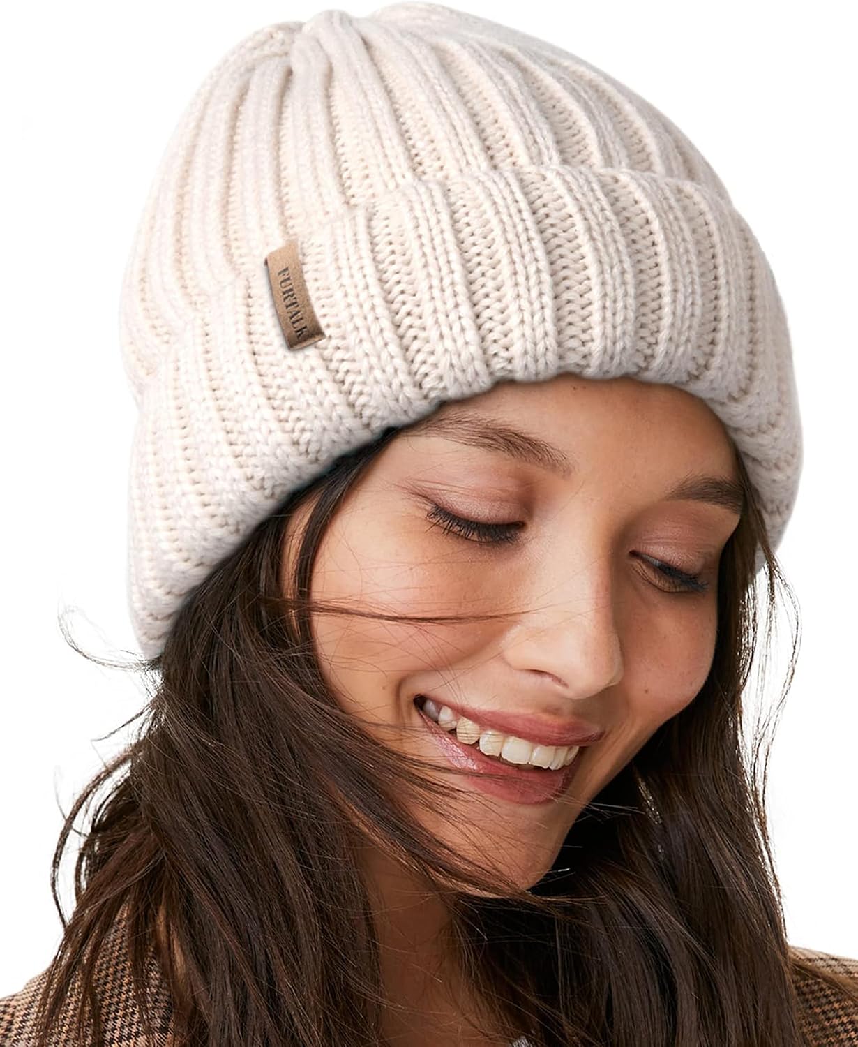 FURTALK Women's Winter Fleece Lined Beanie