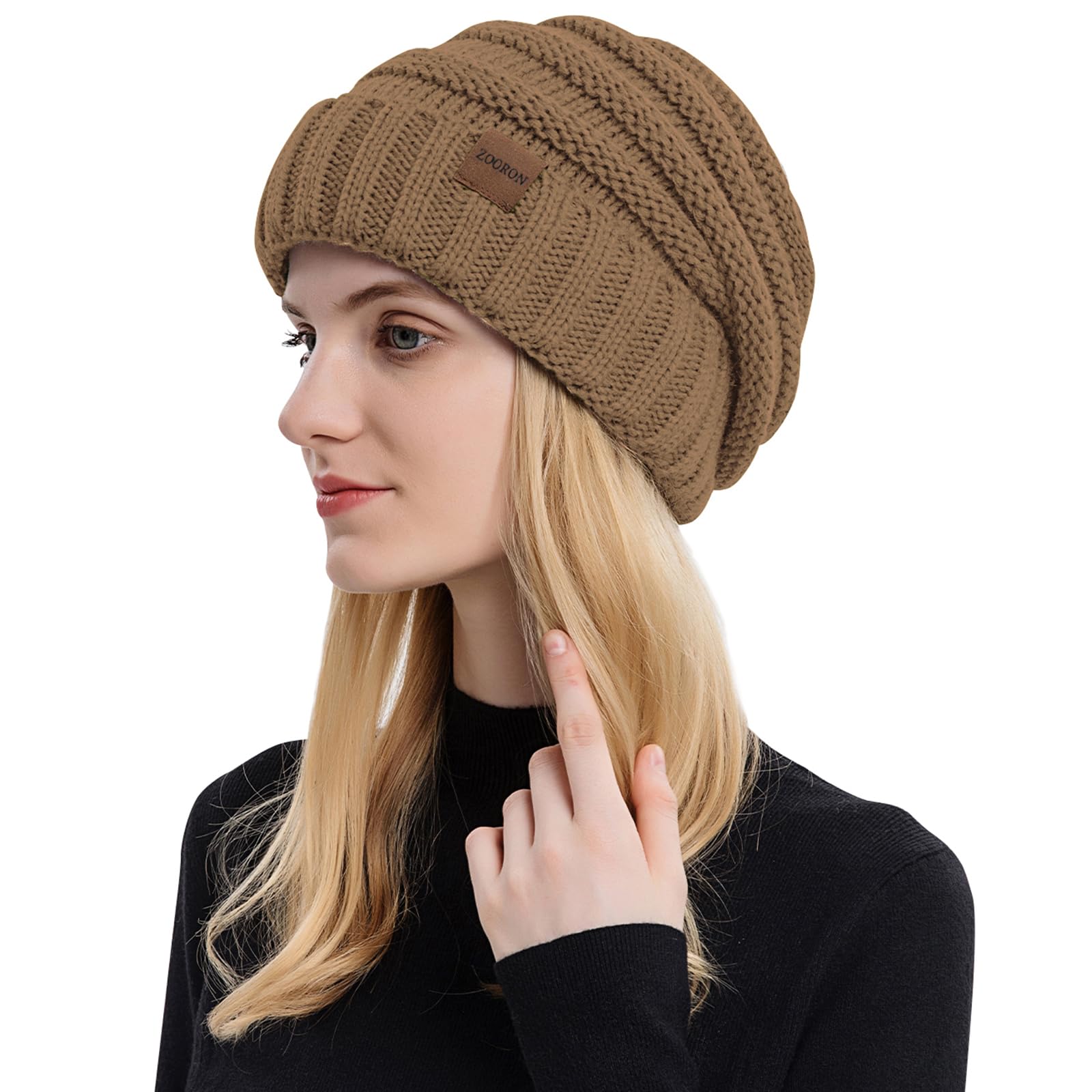 ZOORON Slouchy Knit Beanie Hat