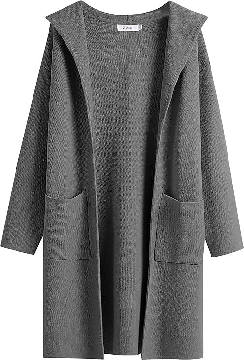 ANRABESS Women's Open Front Knit Cardigan