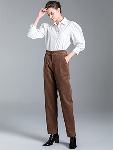 Minibee Women's Cropped Corduroy Pants