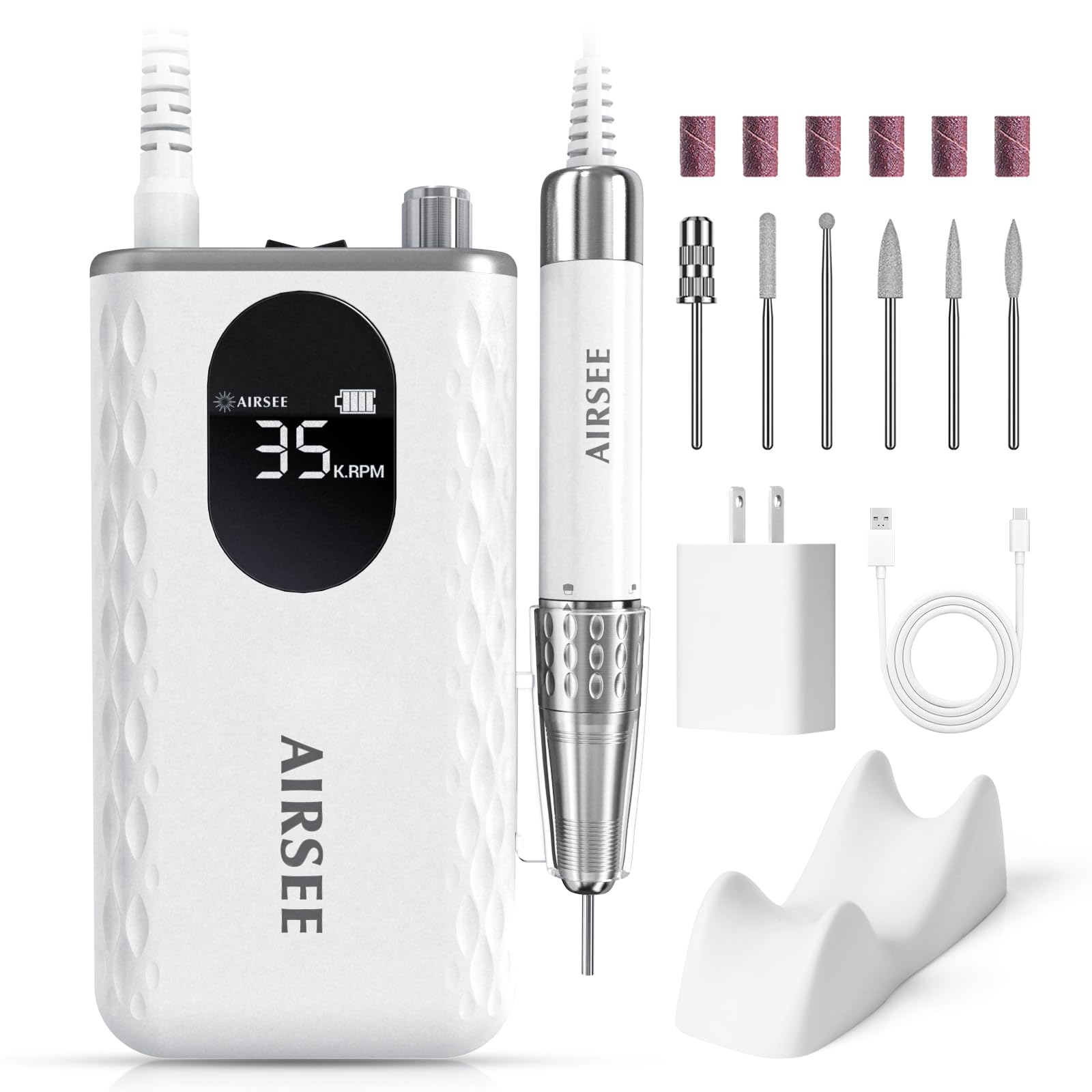 AIRSEE Portable Electric Nail Drill