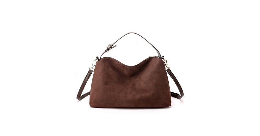 Slouchy Faux Suede Hobo Bag for Women