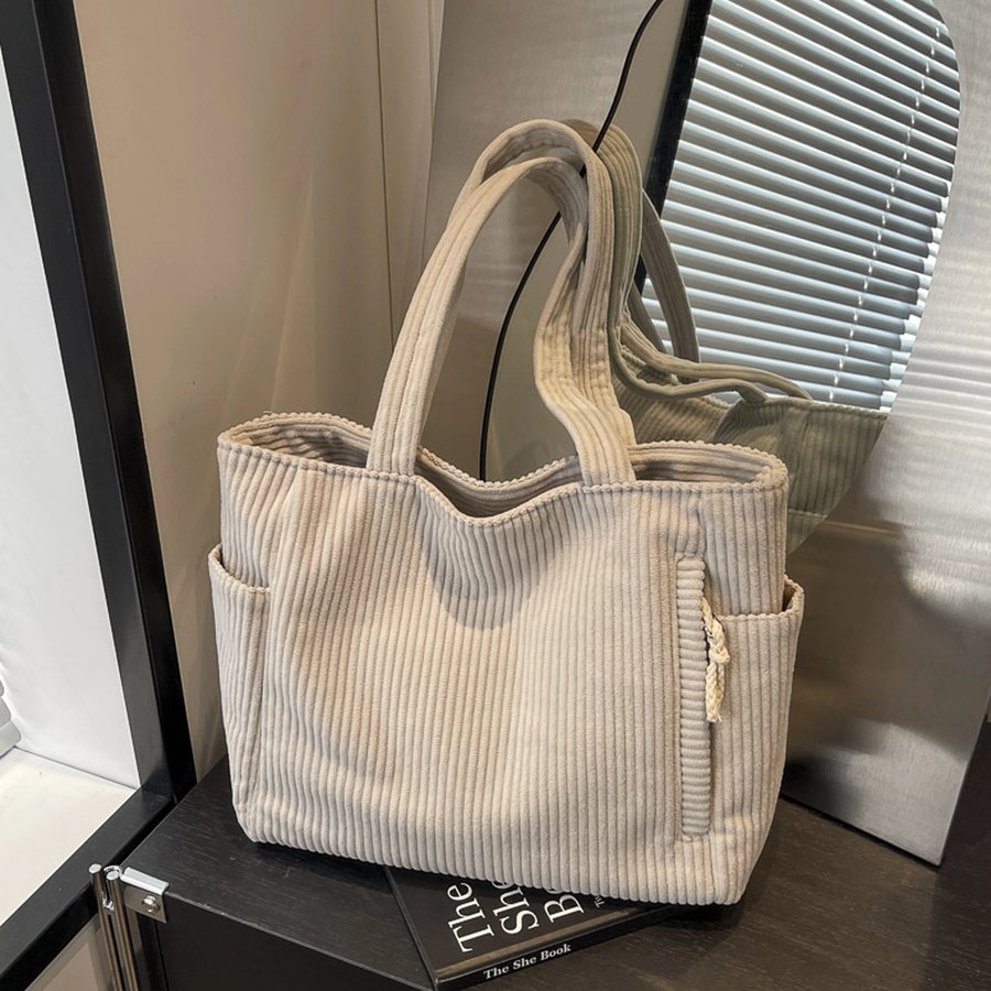 Corduroy Tote Bag for Women