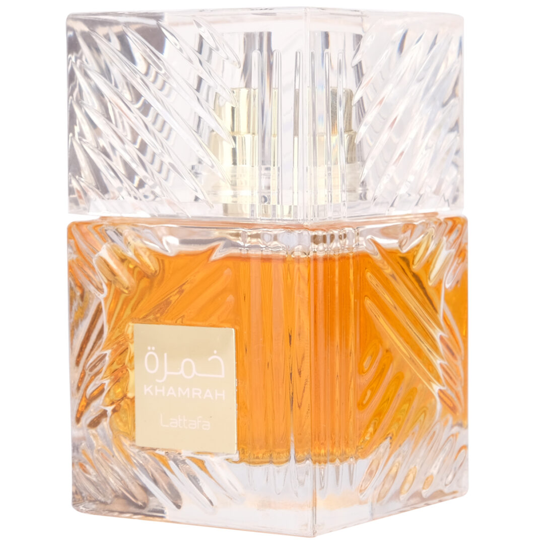 Lattafa Khamrah eau de parfum bottle
