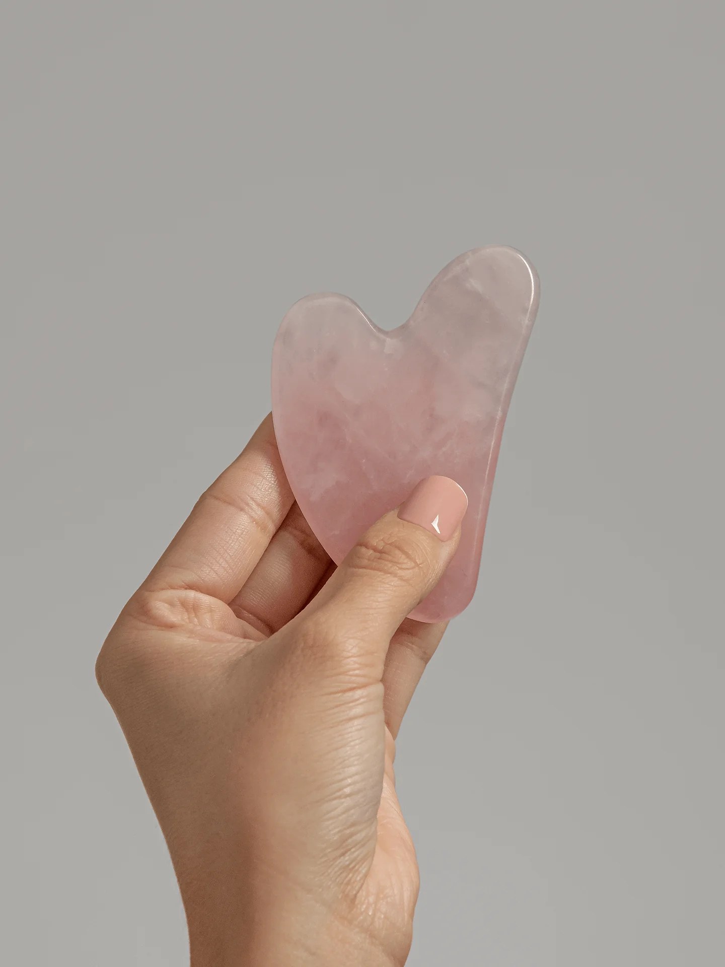 Mount Lai Rose Quartz Gua Sha Facial Tool