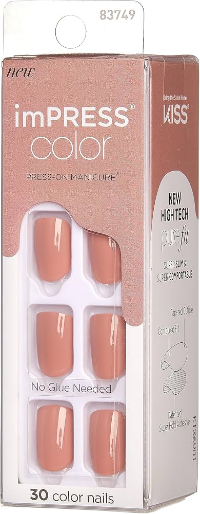 KISS imPRESS no glue press on manicure nails packaging