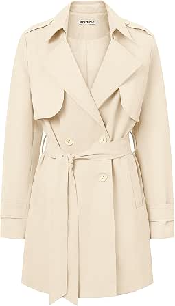 luvamia Women's Double Breasted Trench Coat