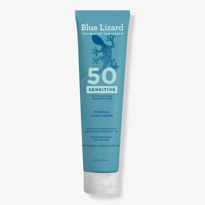 Blue Lizard Sensitive Mineral Sunscreen SPF 50 outdoors