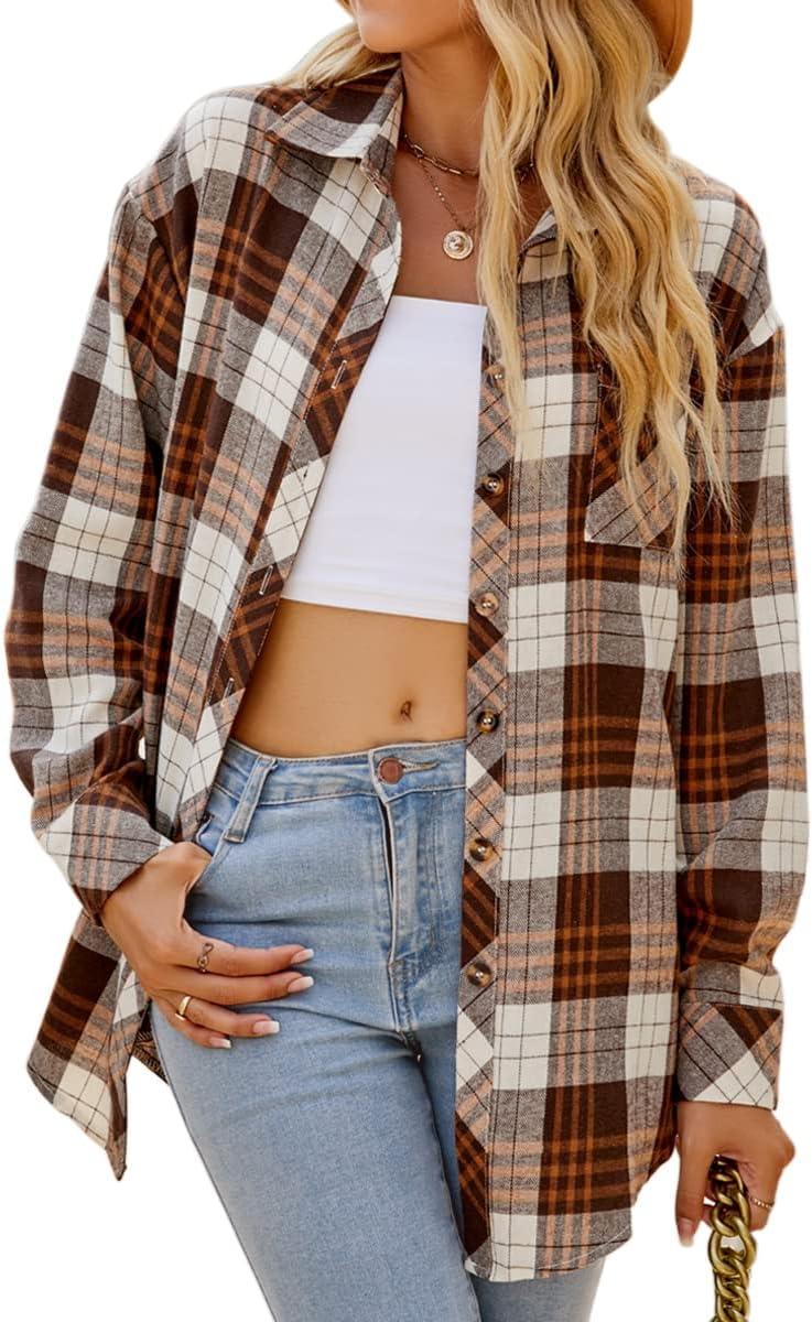 CHYRII Women's Flannel Shacket