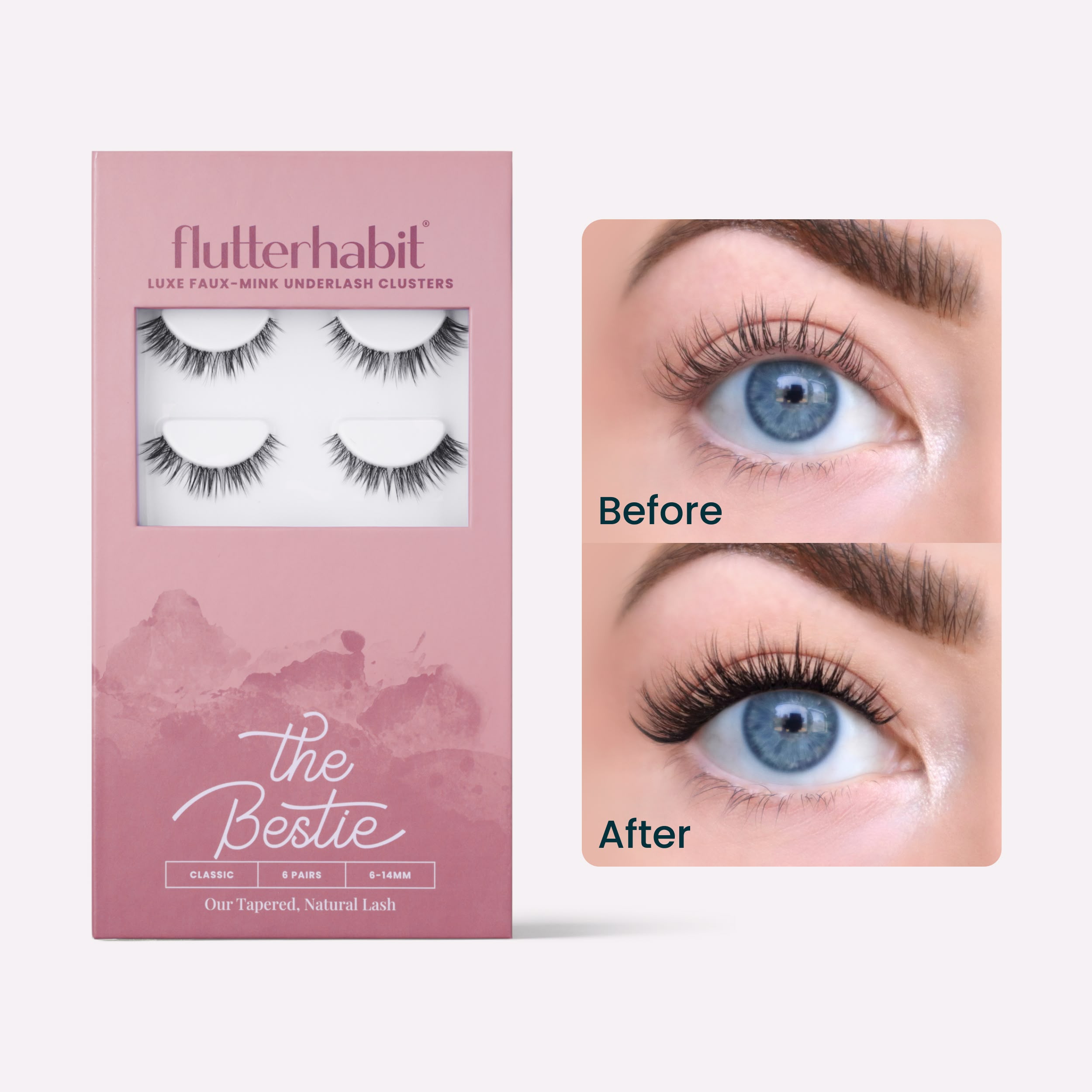 FlutterHabit The Bestie Lash Clusters