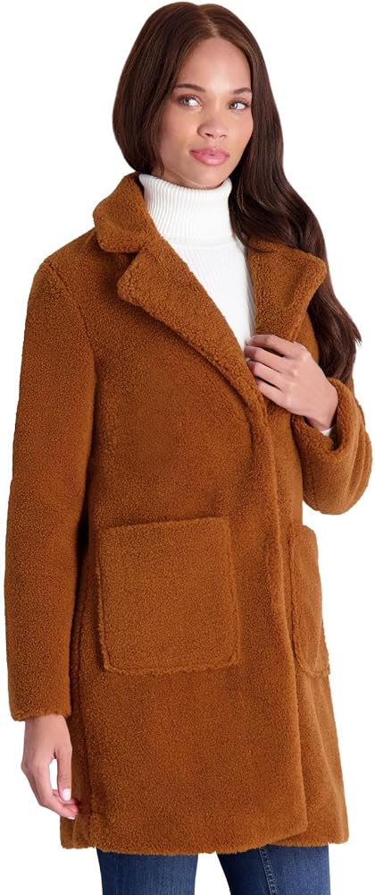 French Connection Women's Teddy Faux Shearling Coat