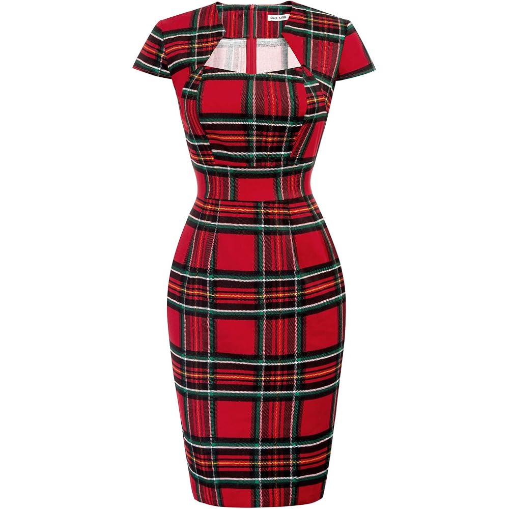 Grace Karin Women's 50s 60s Vintage Pencil Dress