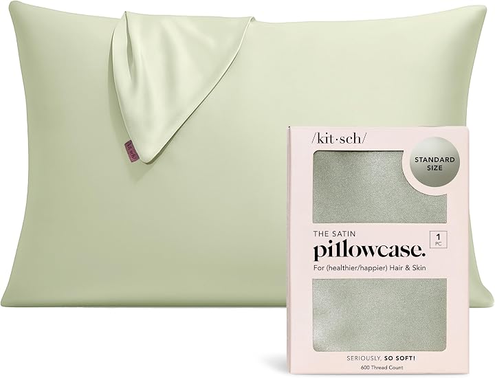 Kitsch Satin Pillowcase — beauty-brand satin pillowcase with fun prints