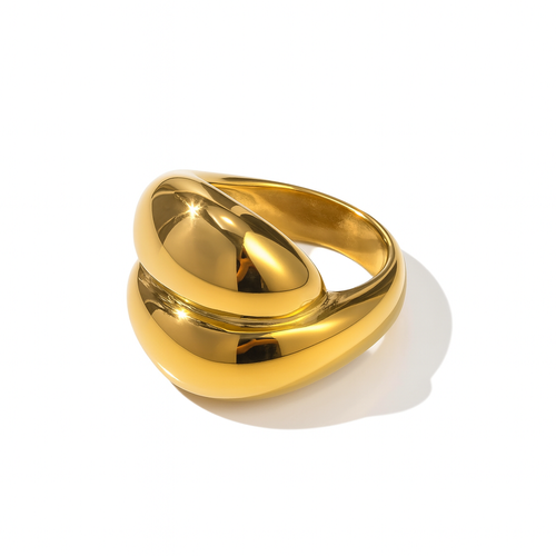Kyerlyn Chunky Gold Dome Ring