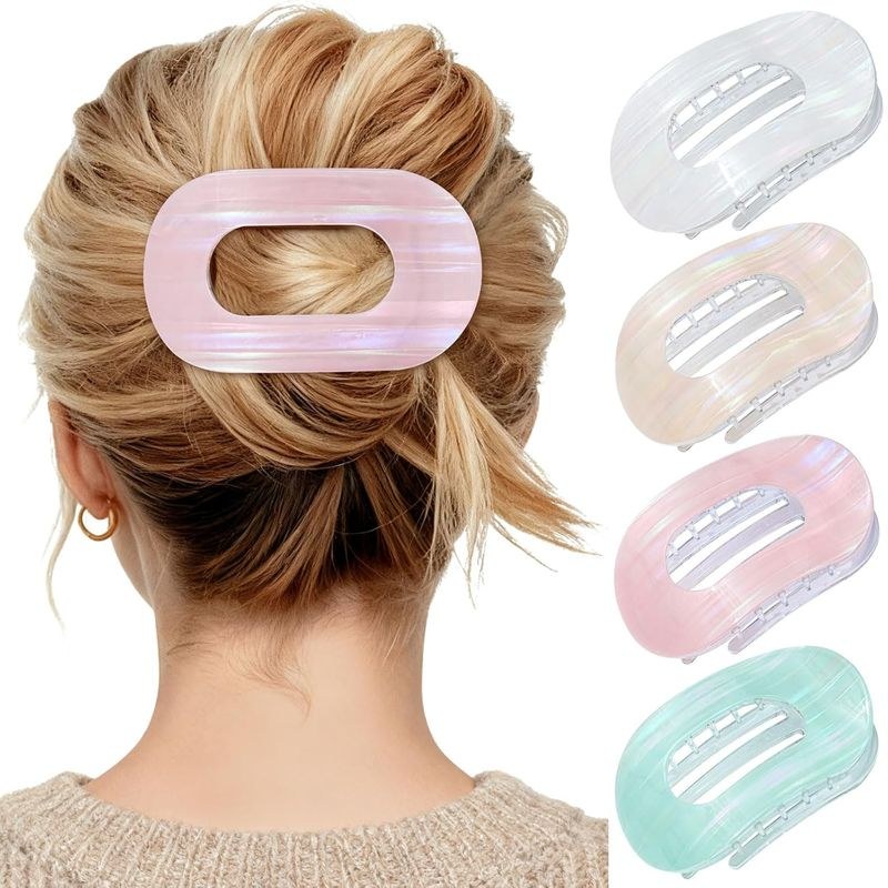 Mesovor Flat Hair Claw Clips