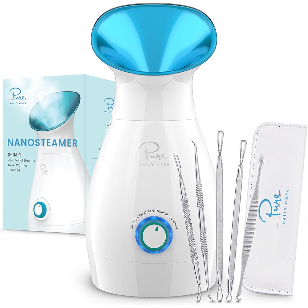 NanoSteamer Large 3-in-1 Nano Ionic Facial Steamer
