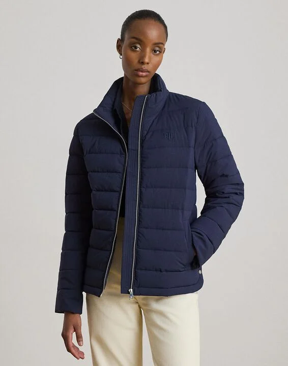 Women's Quilted Funnel-Neck Puffer Jacket