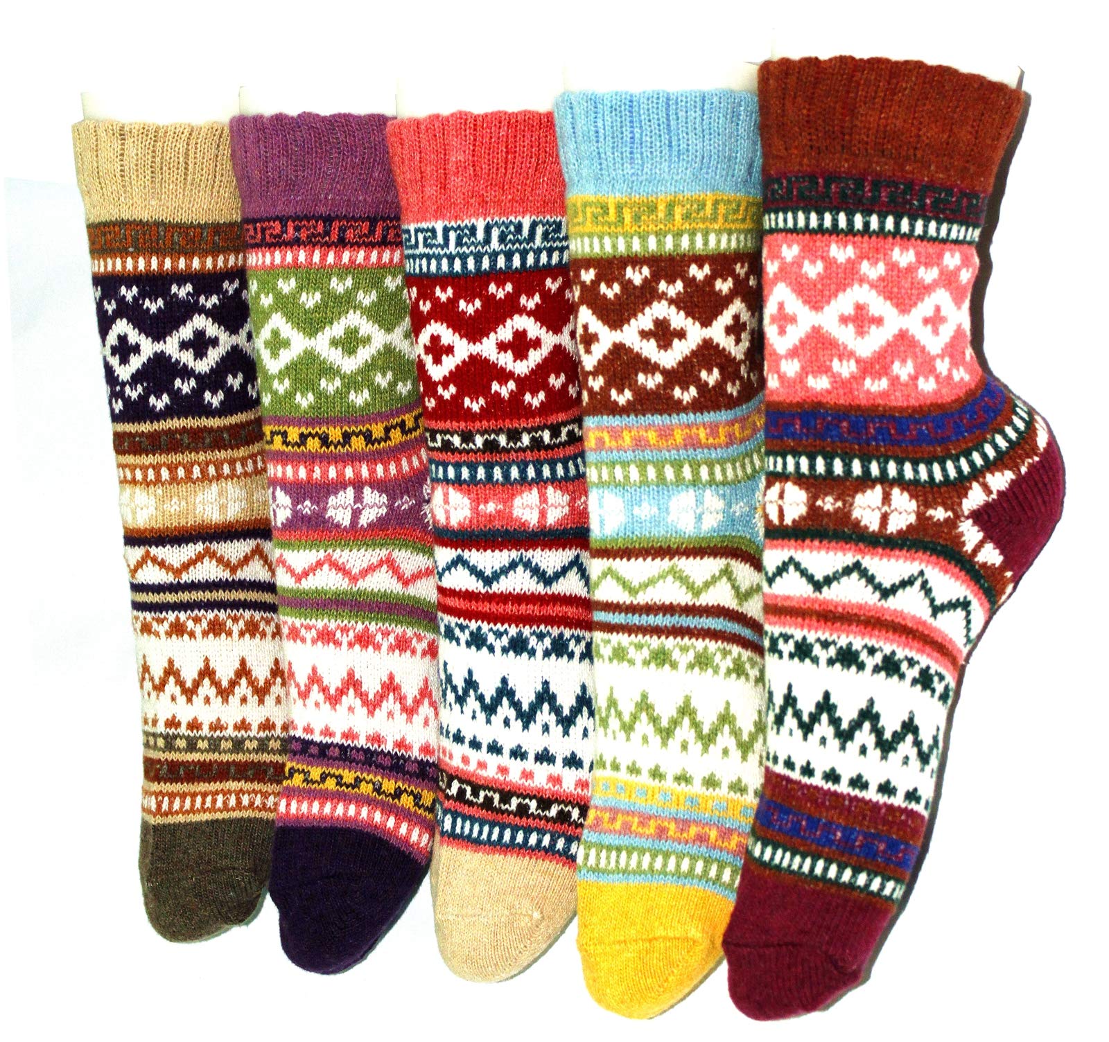 Women's Wool Blend Winter Crew Socks